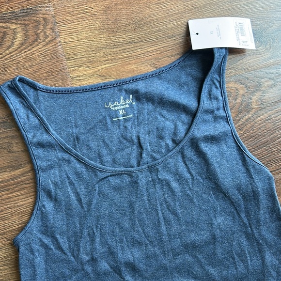 NWT Isabel Maternity Tank Top Blue XL | Maternity | Maternity Tank Top - Picture 2 of 6